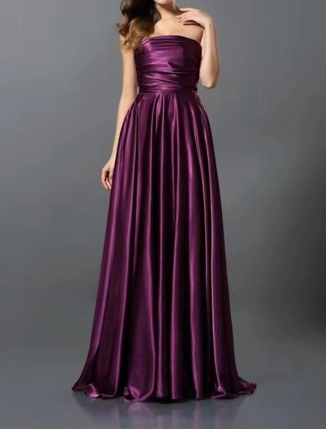 A-Linien-Kleid für Hochzeitsgäste, wandelbares Infinity-Kleid, Partykleidung, Hofschleppe, ärmellos, eine Schulter, wandelbar, Baumwolle, rückenfrei mit Glitzerfalten, gerüscht